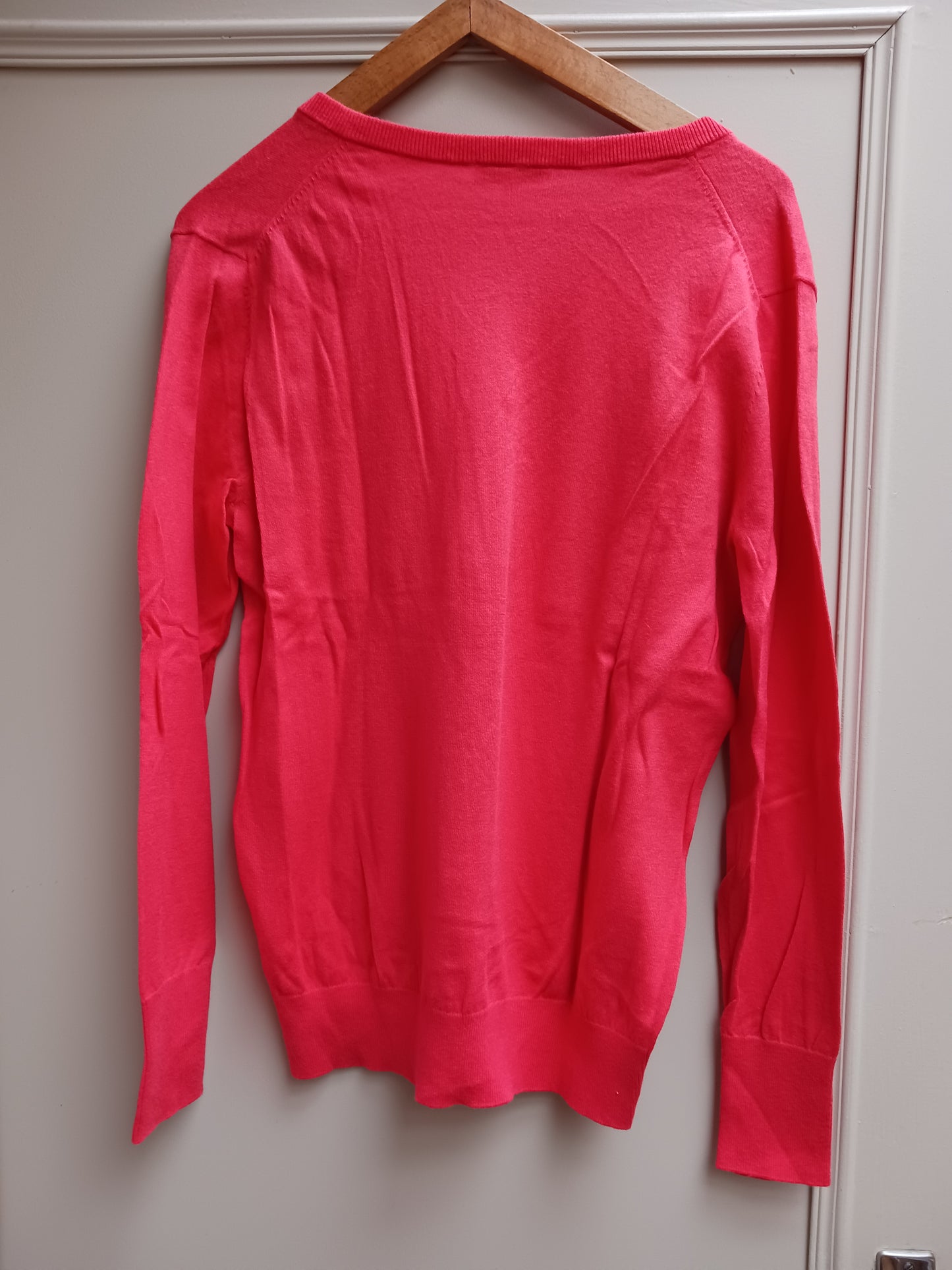 Pull col v 95% coton 5% cachemire