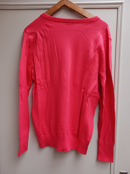 Pull col v 95% coton 5% cachemire