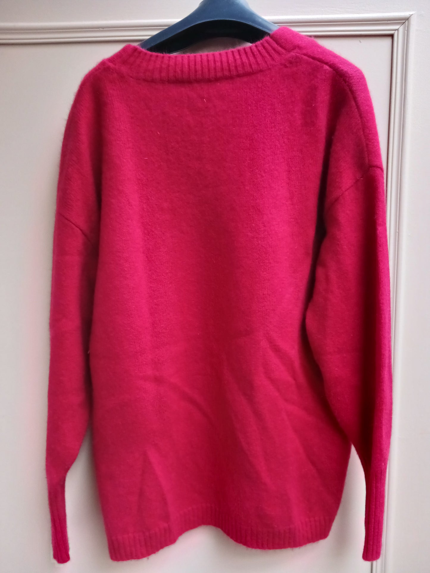 Pull loose V croisé 100% cachemire