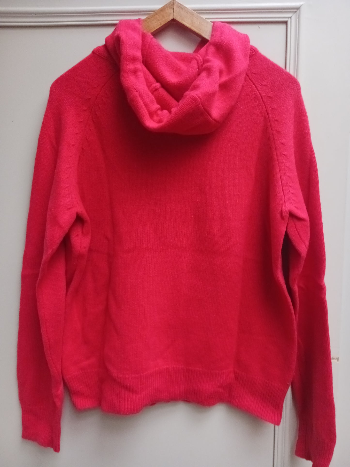 Hoddie 100% cachemire rouge