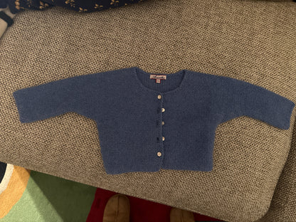 cardigan point mousse 100 lwl Bleu