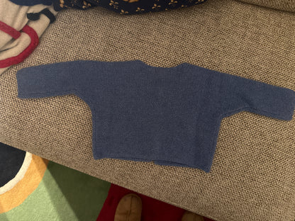 cardigan point mousse 100 lwl Bleu