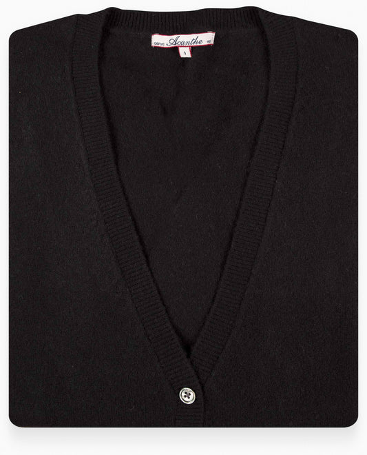 cardigan V 30 cachemire Noir