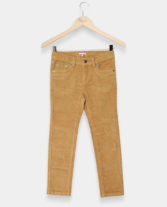 pantalon 5 poches velours stretch JG Beige