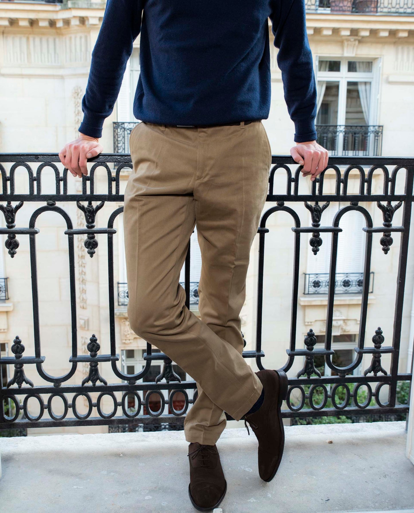 pantalon twill BP Taupe