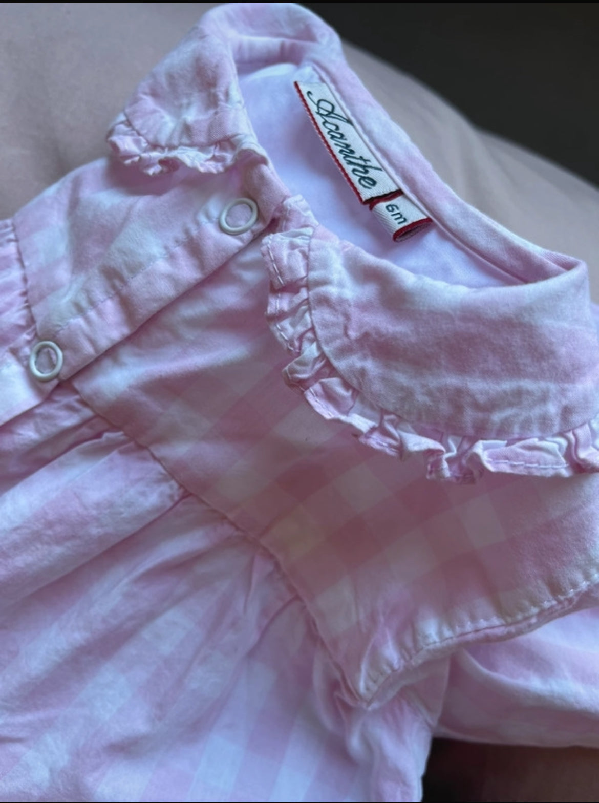 Pyjama Vichy rose