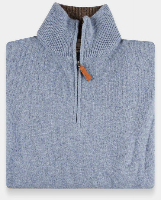 pull zip camionneur 100 lwl Denim clair