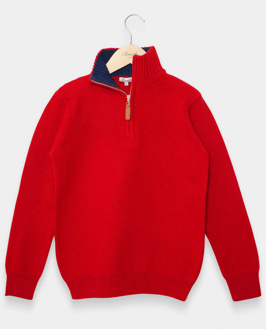 pull zip camionneur 100 lwl Rouge