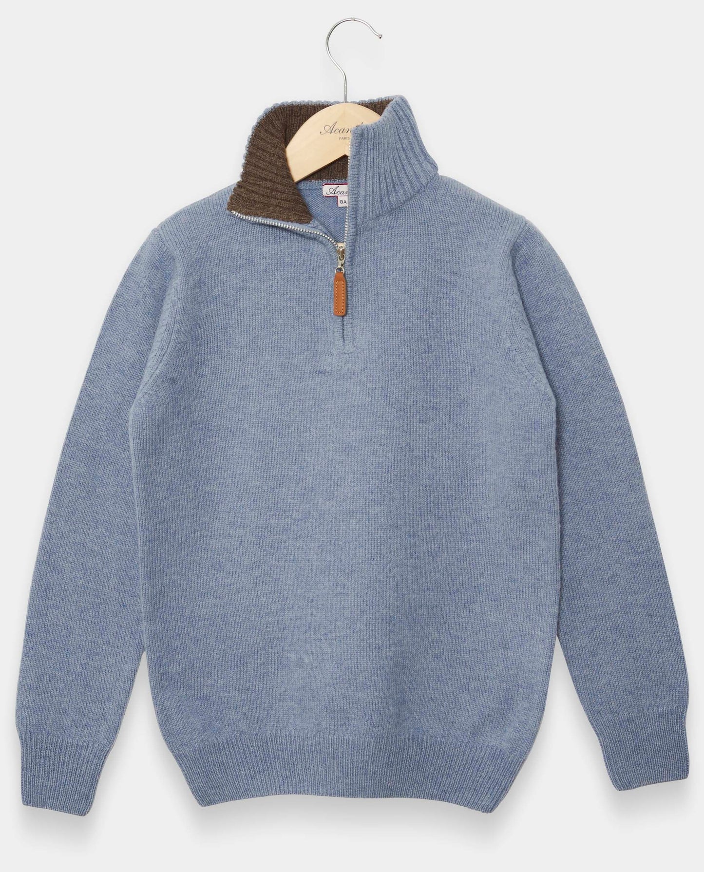 pull zip camionneur 100 lwl JG Denim clair