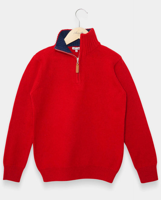 pull zip camionneur 100 lwl JG Rouge