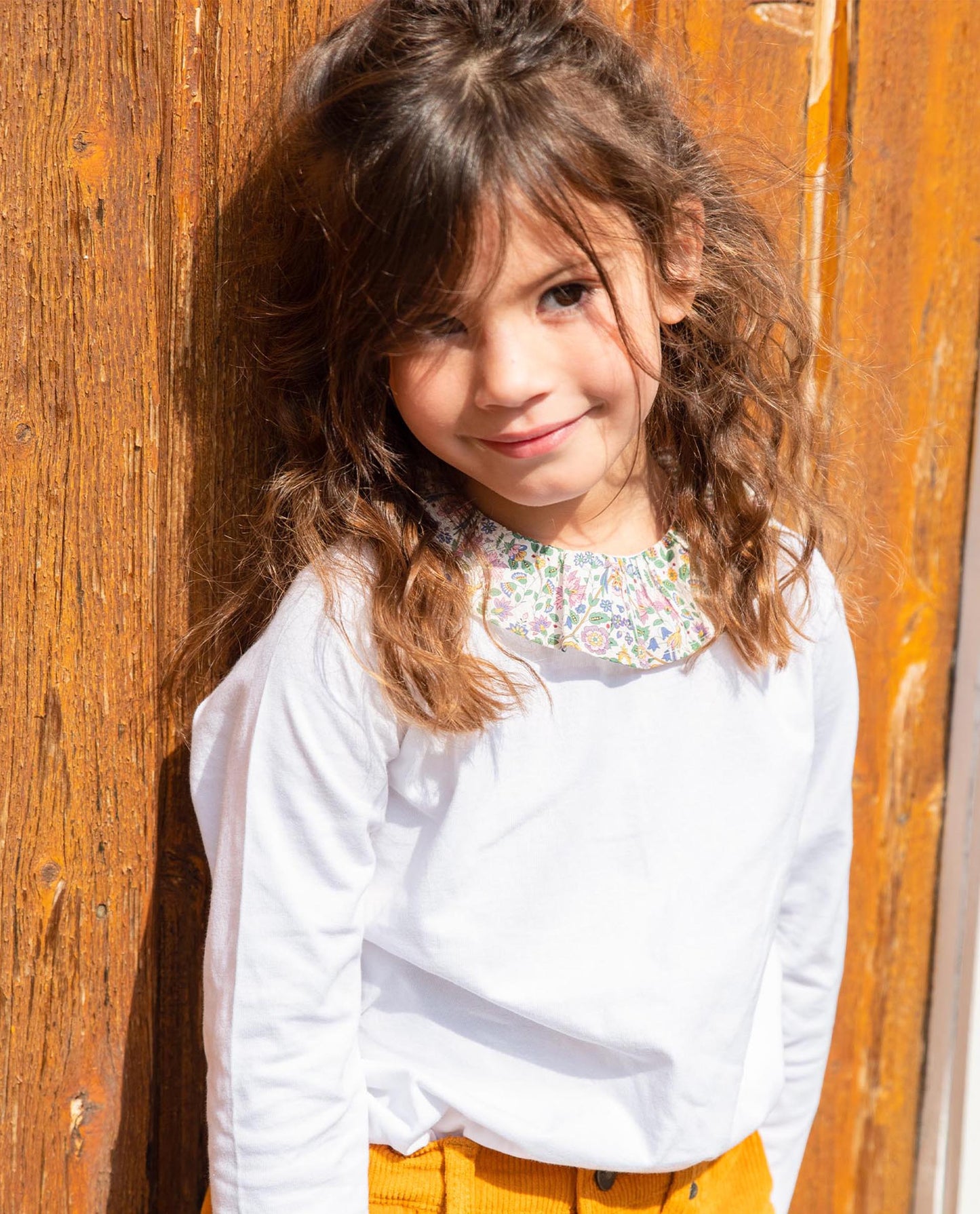 tee shirt volanté Liberty ml blanc/Liberty Palmeira