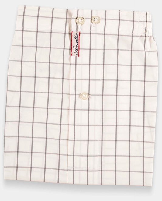 caleçon carreaux gris