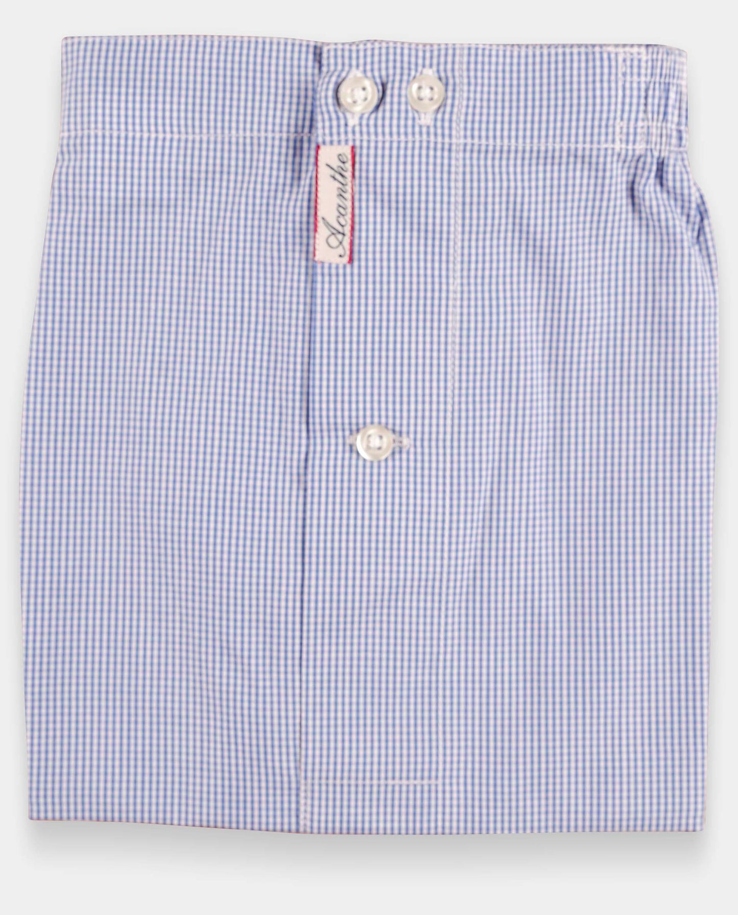 caleçon carreau bleu