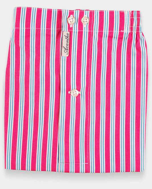 Caleçon rayure rouge