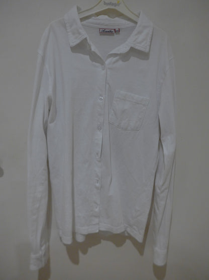 chemise jersey coton Blanc