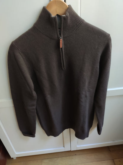 pull zip camionneur 100 lwl Marron