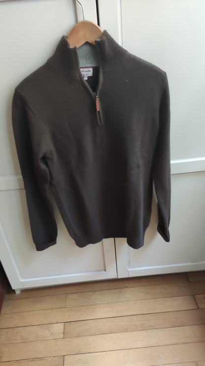 pull zip camionneur 100 lwl Marron