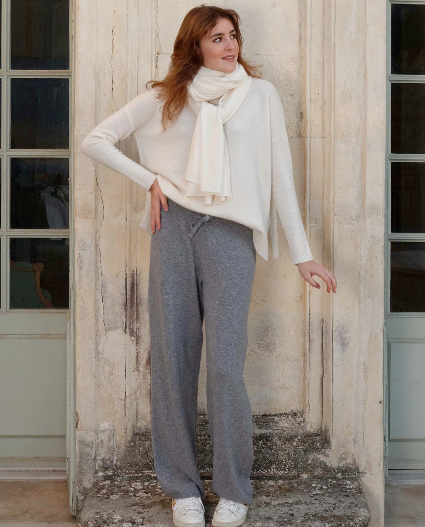 pantalon 100 cachemire Gris