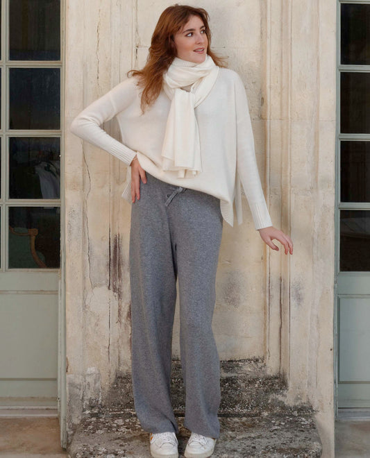 pantalon 100 cachemire Gris