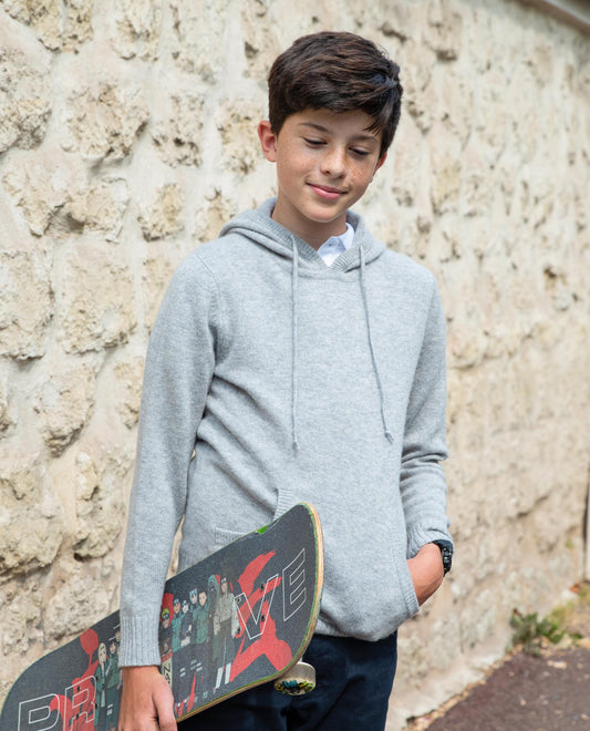 hoodie 30 cachemire Gris