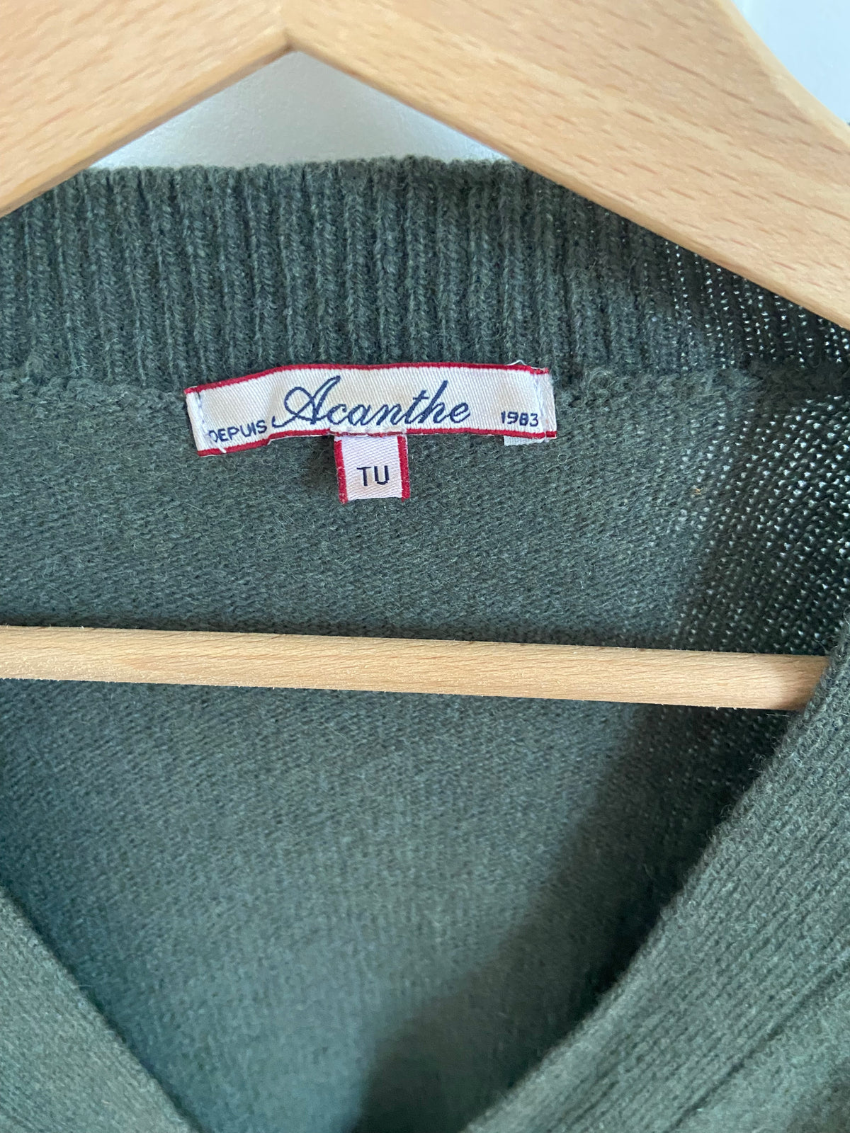 Gilet lambswool kaki