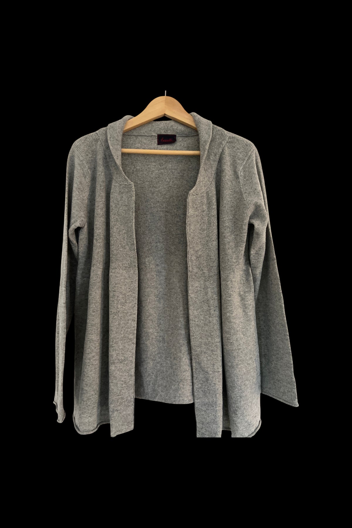 Gilet gris 100% laine d'agneau