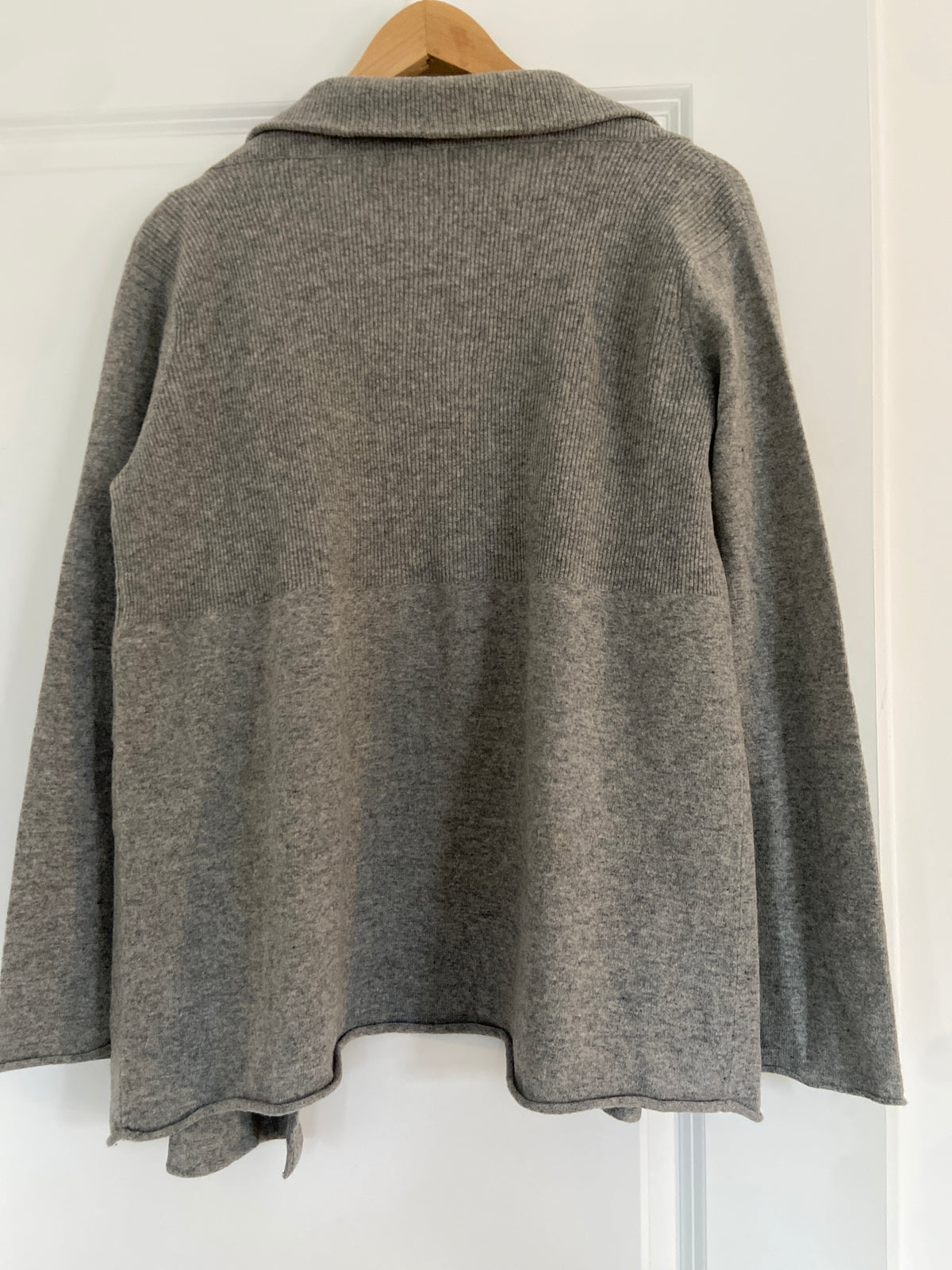Gilet gris 100% laine d'agneau