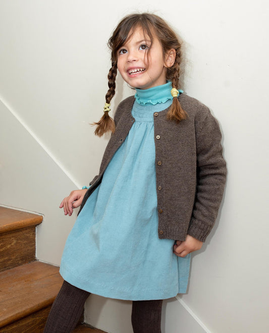 robe trapèze velours Vert