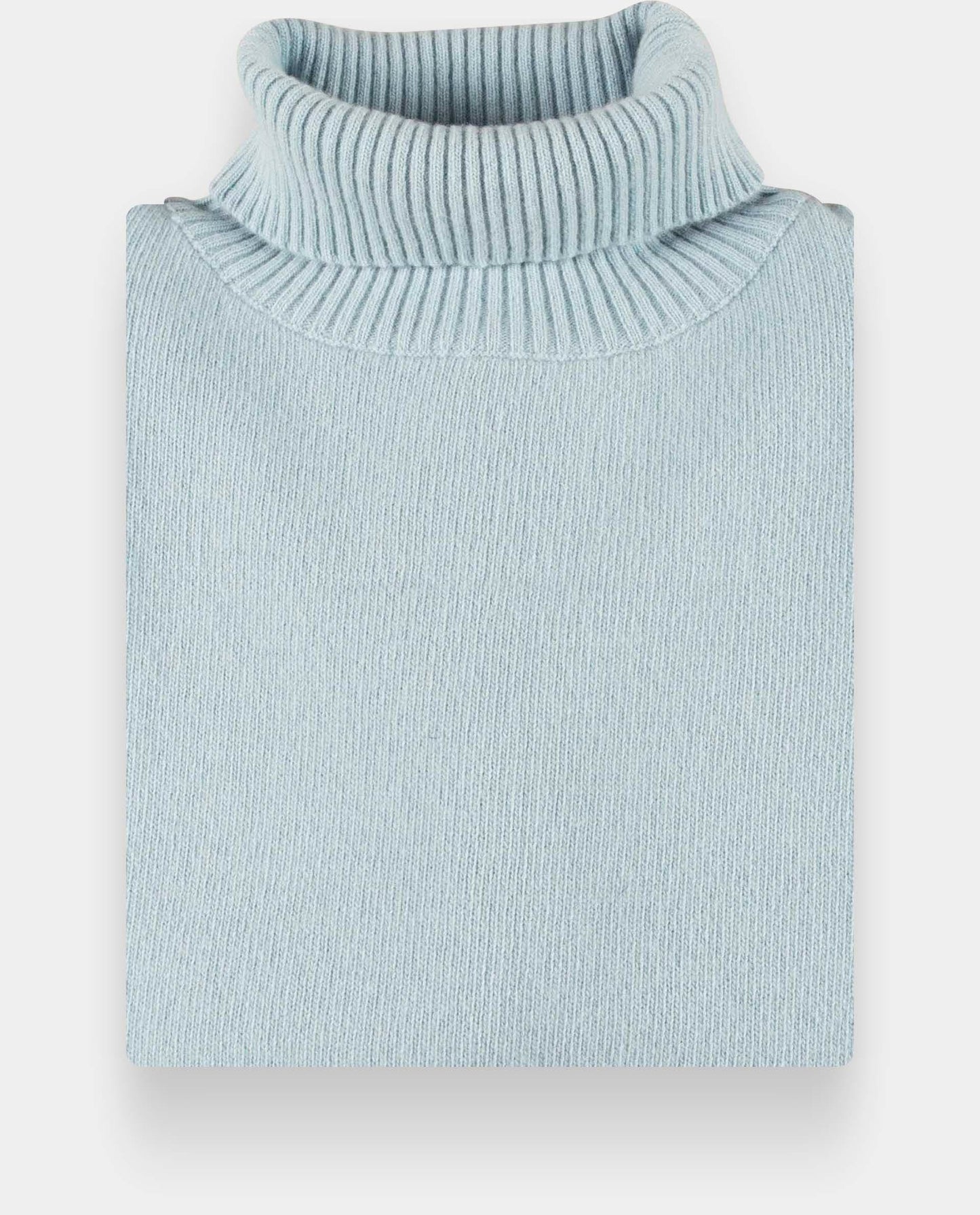 pull col roulé fentes cà´tés 10 cachemire bleu grisé