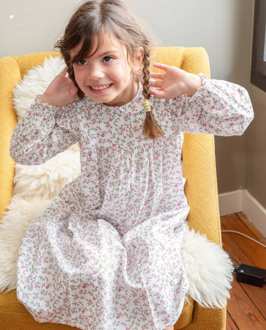 chemise de nuit ml rose/vert