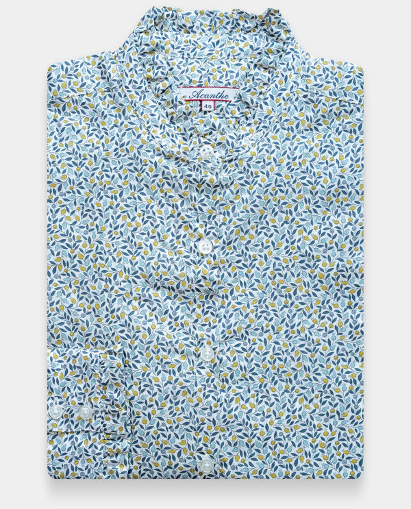 chemisier col et poignets à  volants Liberty Liberty Floriana