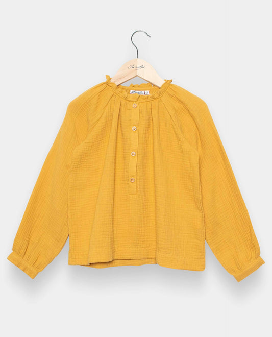 blouse gaze de coton JF Jaune