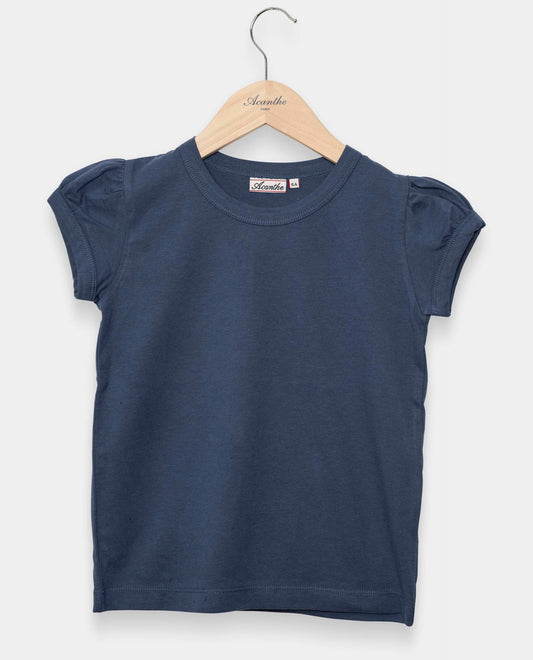 tee shirt col rond marine clair