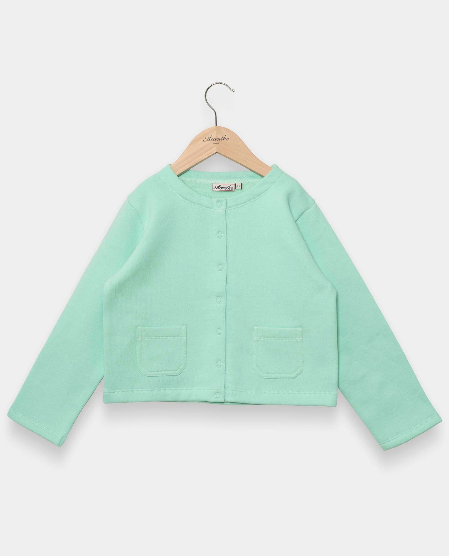 cardigan sweat vert pà¢le