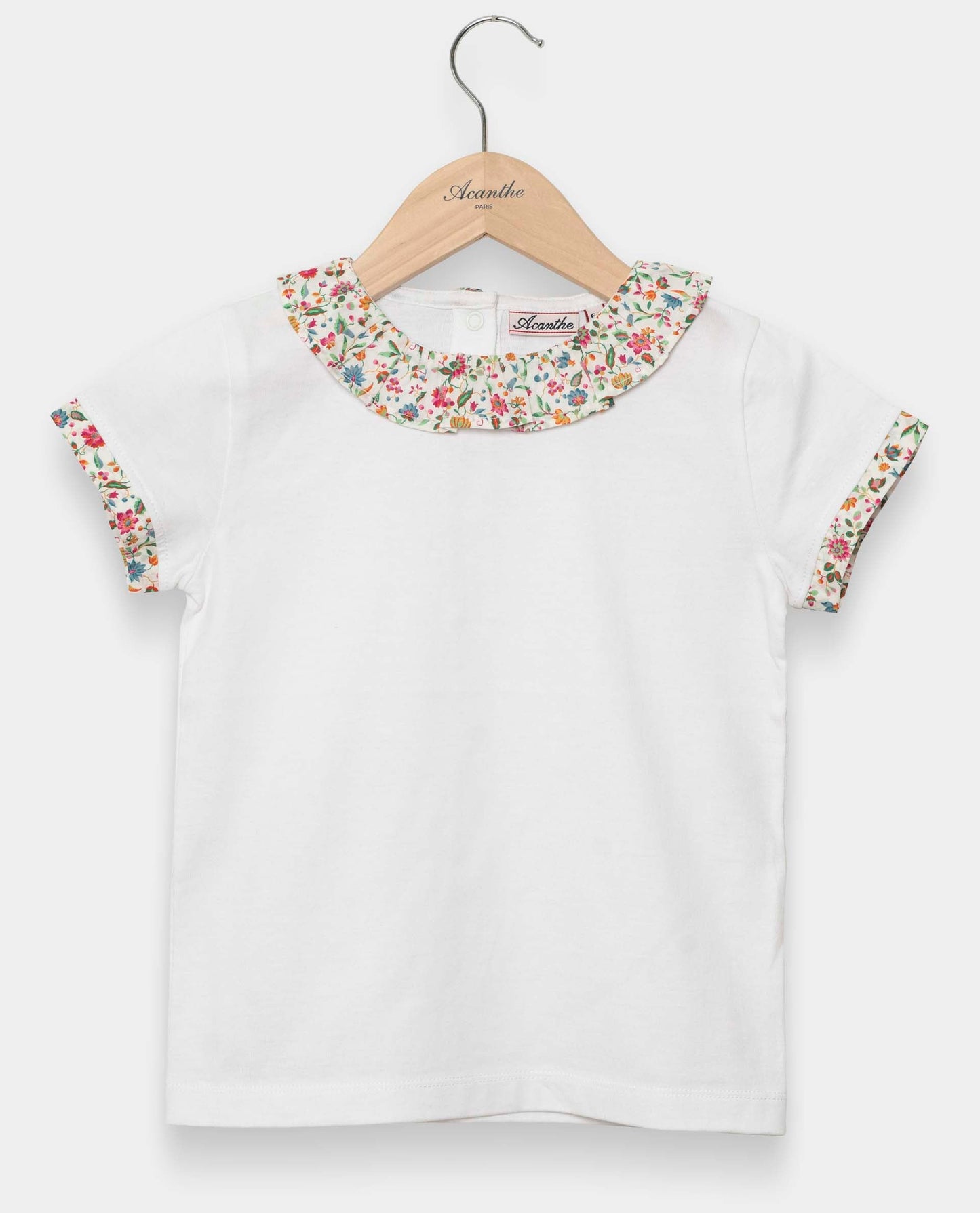 tee shirt volanté Liberty mc blanc/Liberty Luna Belle