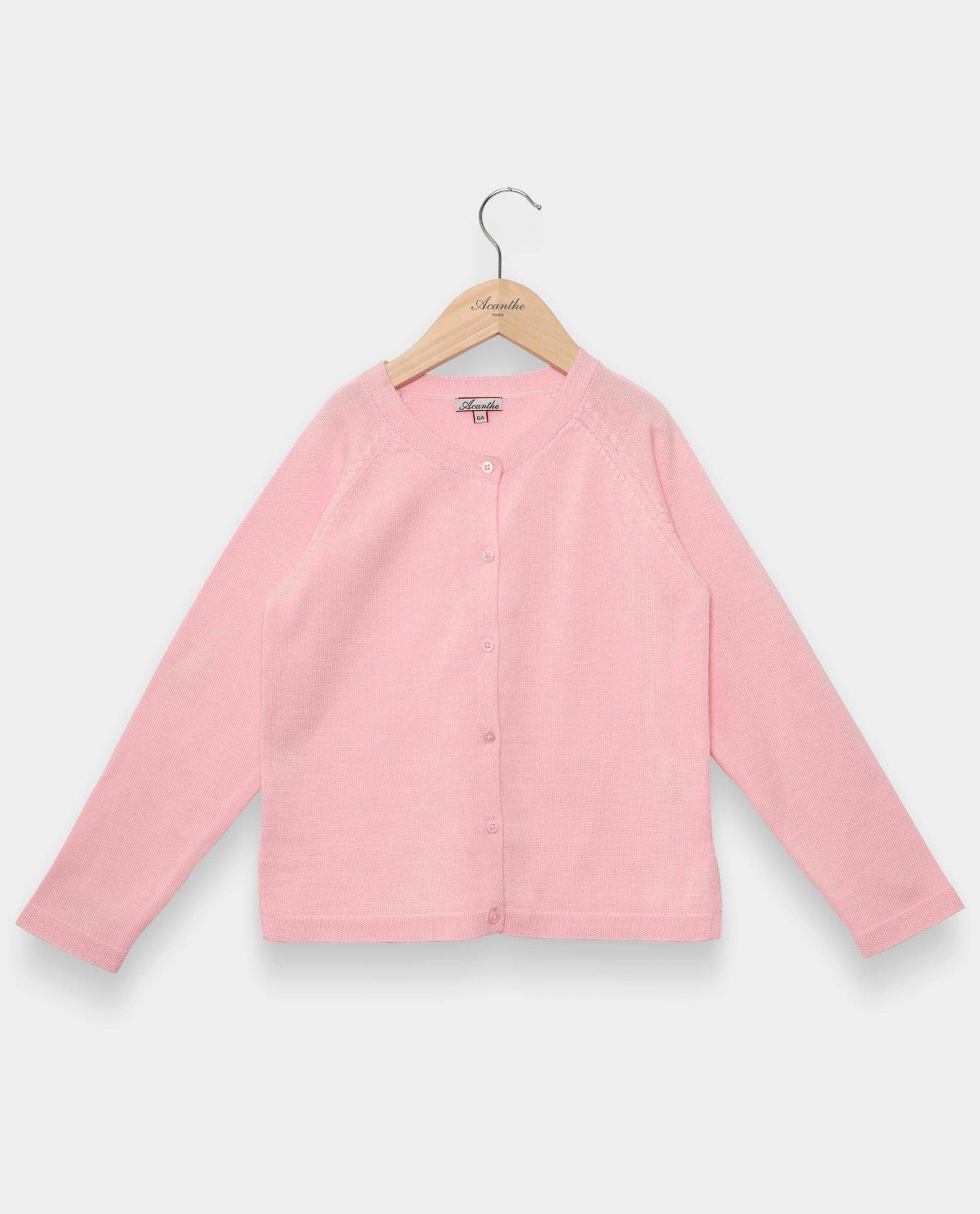 cardigan finition point de riz Rose pà¢le
