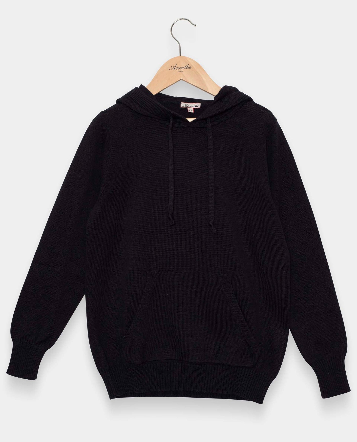 Pull à capuche bleu marine