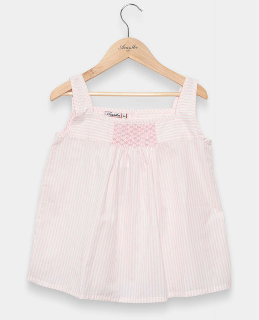 pyjashort rayure rose