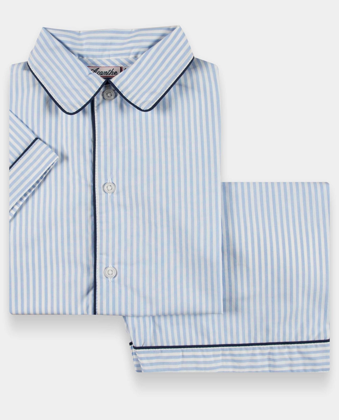 pyjama court rayure ciel