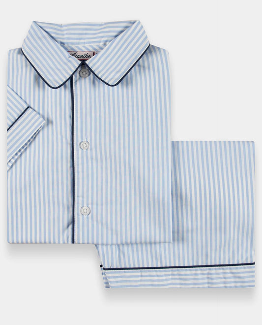 pyjama court rayure ciel