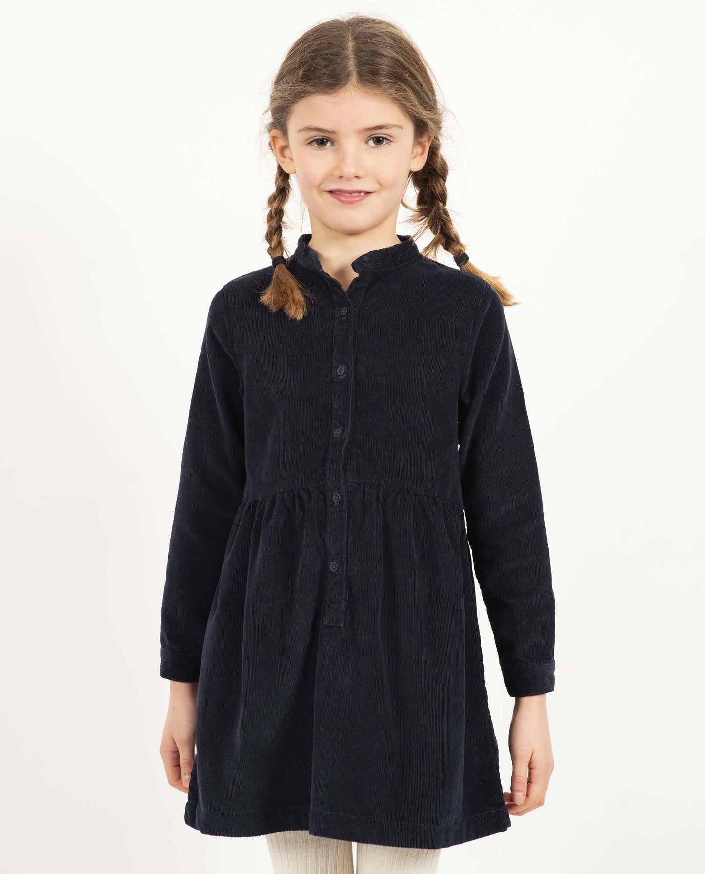 robe chemisier velours Marine