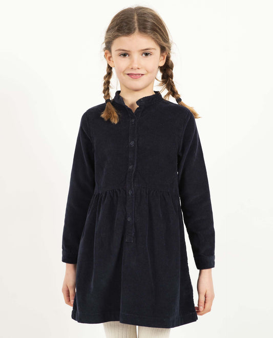 robe chemisier velours Marine