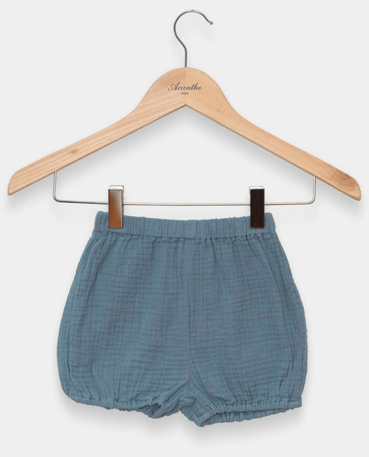 bloomer gaze de coton Bleu