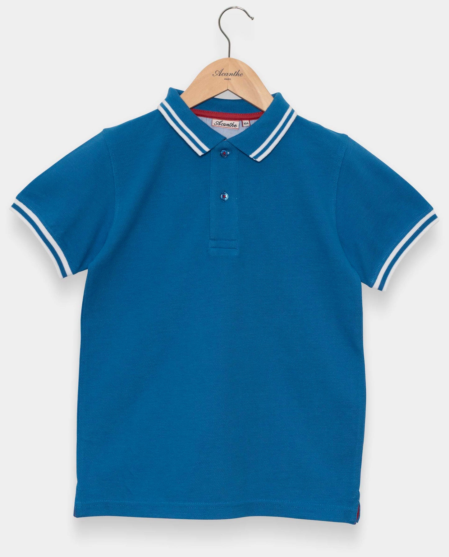 polo piqué mc JG Bleu