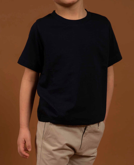 tee shirt col rond Marine