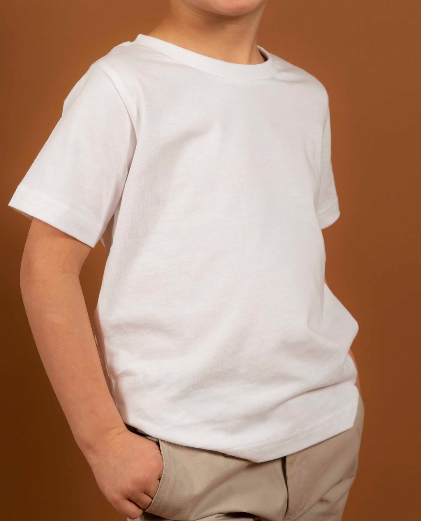 tee shirt col rond Blanc