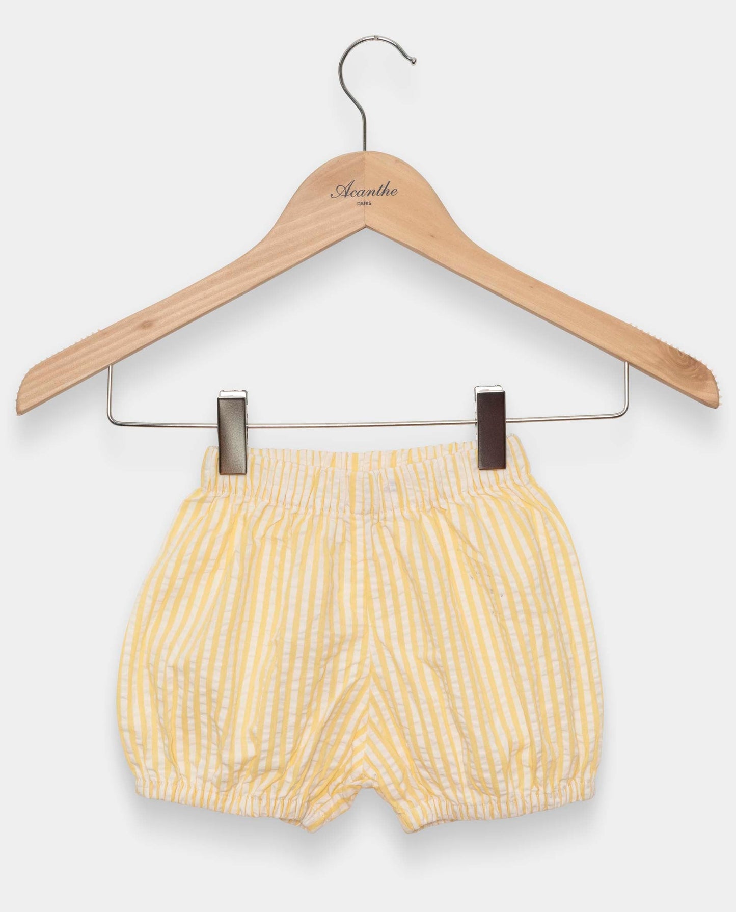 bloomer seersucker rayure jaune