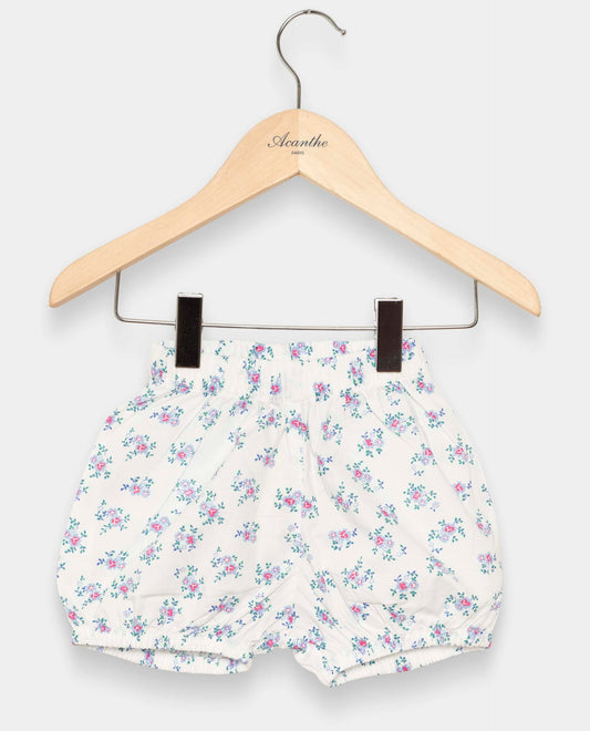 bloomer imprimé fleur ciel/rose