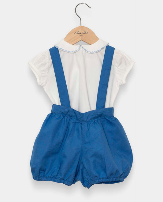 bloomer bretelles Bleu