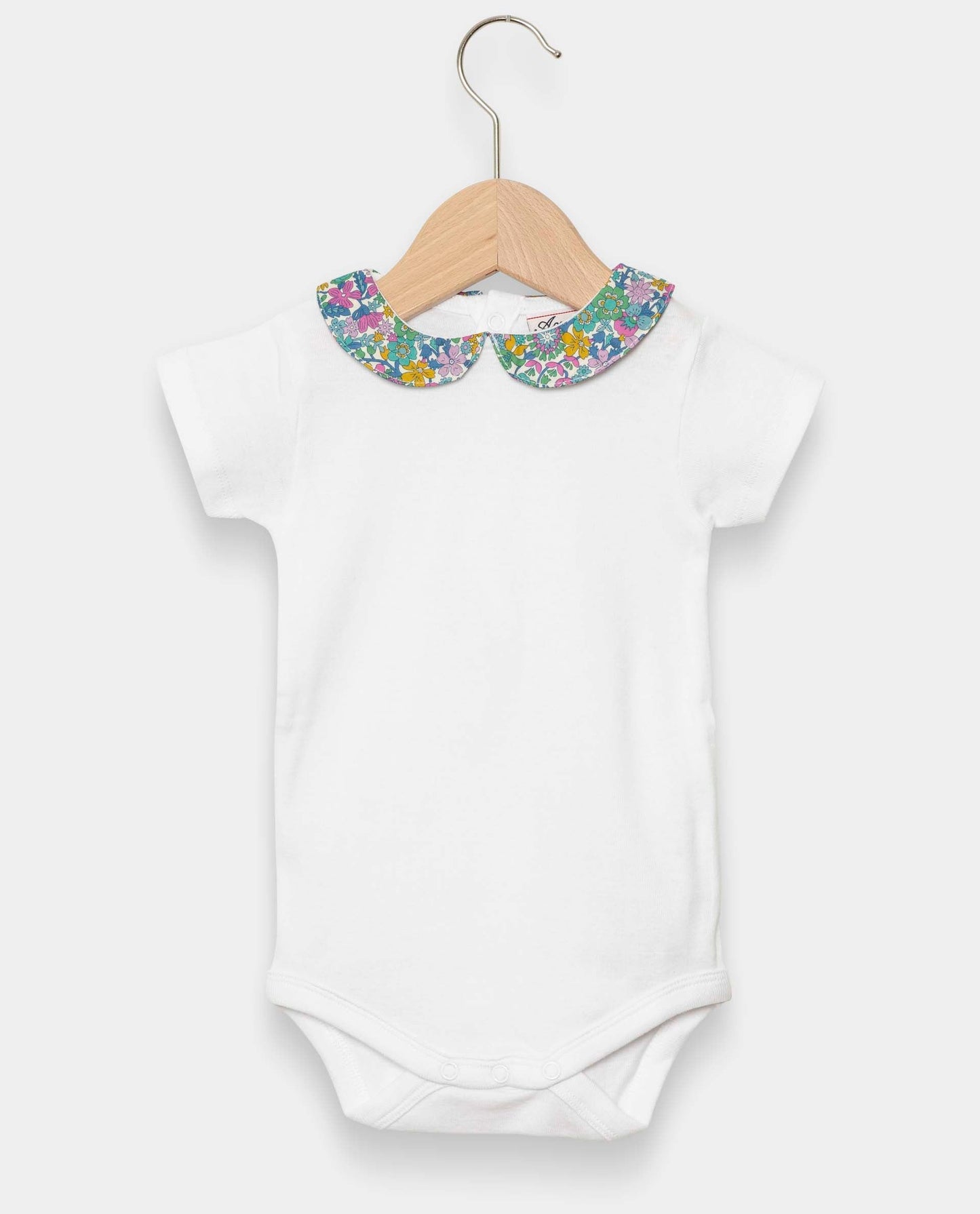 body col rond Liberty mc blanc/Liberty June Blossom